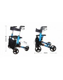 Rollator 4-Wheel Walker with Seat & Hand Brakes