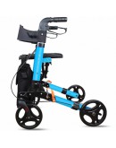 Rollator 4-Wheel Walker with Seat & Hand Brakes