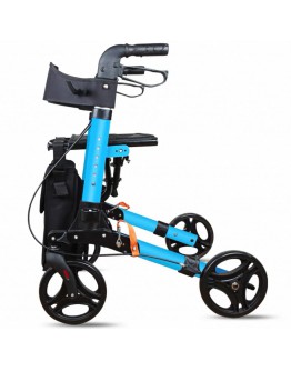Rollator 4-Wheel Walker with Seat & Hand Brakes