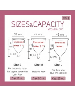 Vvoman’s menstrual cup