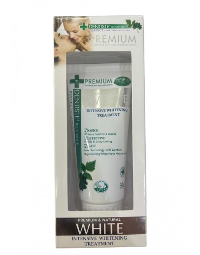 ยาสีฟัน Dentiste' Premium & Natural White Intensive Whitening Treatment 50 กรัม