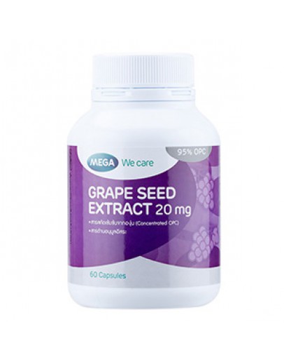 Mega Grape Seed 20mg 60 Capsules