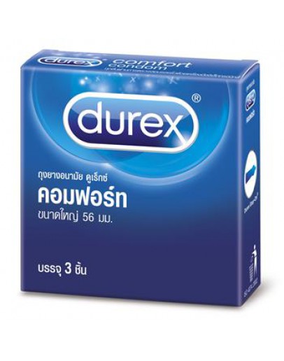 Durex Comfort condom box 3 pieces.